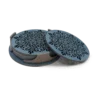Coasters set - Wheel of Flowers - Sky blue Silver finish - main